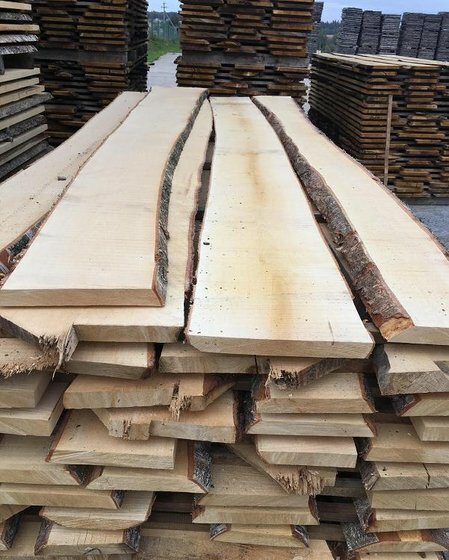 Доска Осина столярная необрезная тех. сушки